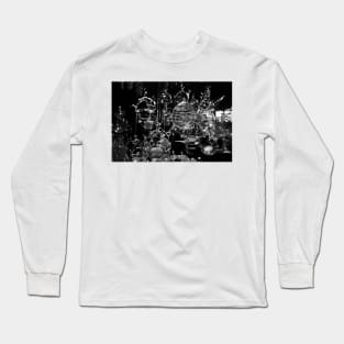 Glass Blower's Stand. Street Market in Montreux, Switzerland Long Sleeve T-Shirt